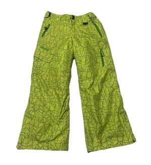 Marker Boy’s Spider Web Insulated Snow Pants Size 8 Lime Green